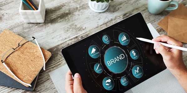 Brand management. Awareness increase, marketing and advertising concept.